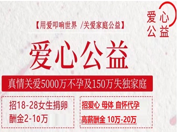 成安捐卵助孕生子 爱心志愿者招募